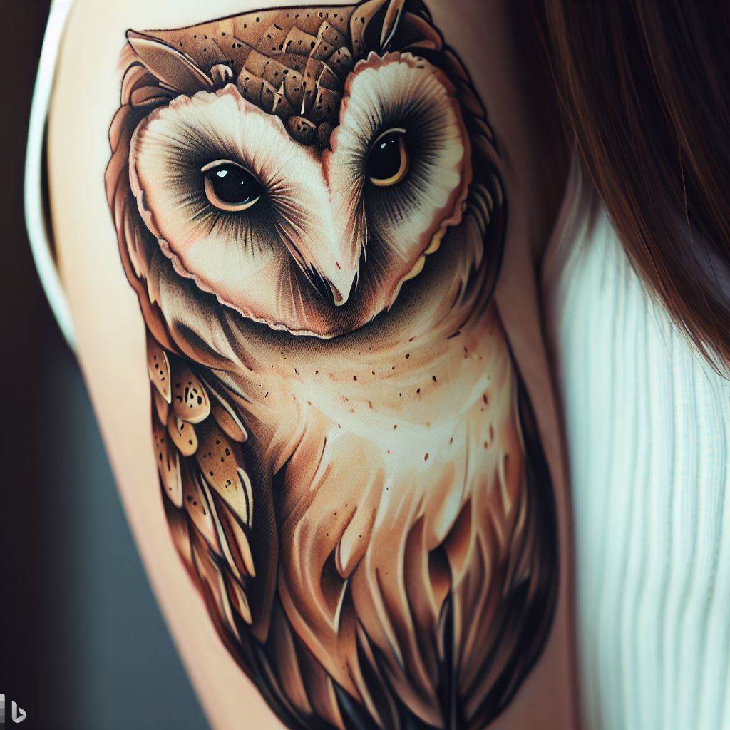 Barn Owl Tattoo