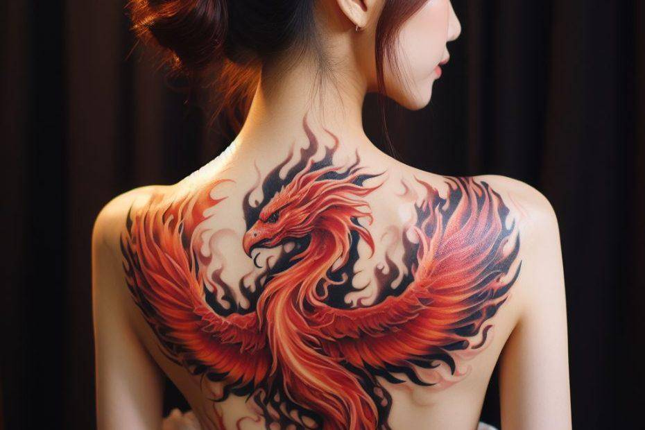 Fire Phoenix Tattoo