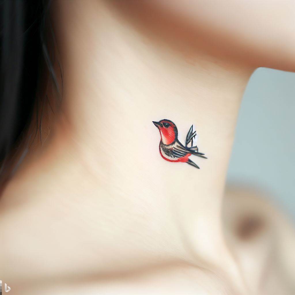 Mini Small Cardinal Tattoo