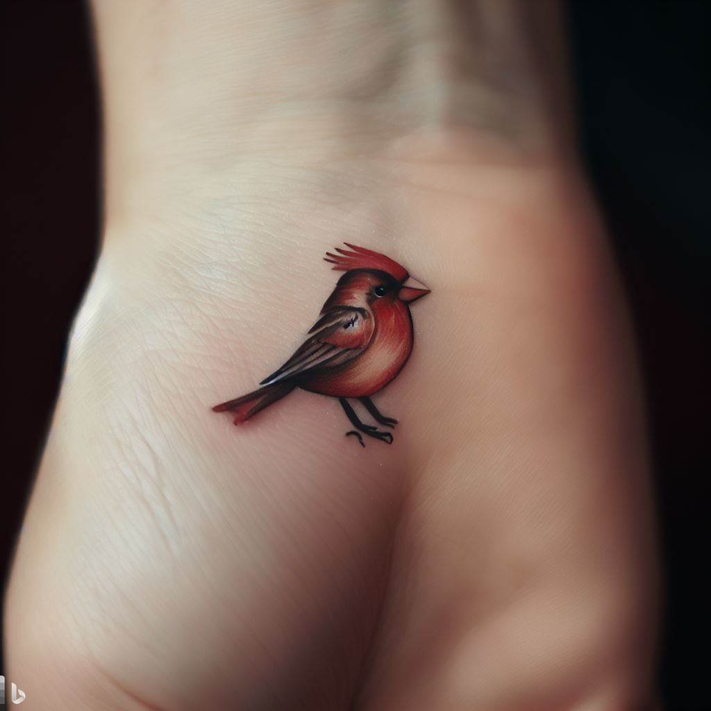 Small Cardinal Tattoo