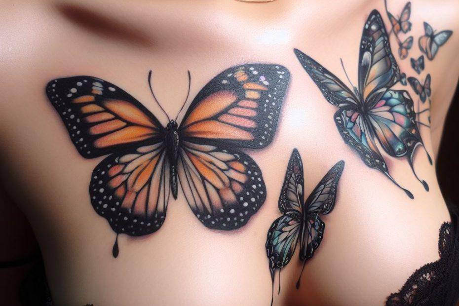 3 Butterfly Tattoo