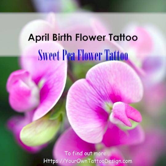 April birth flower tattoo