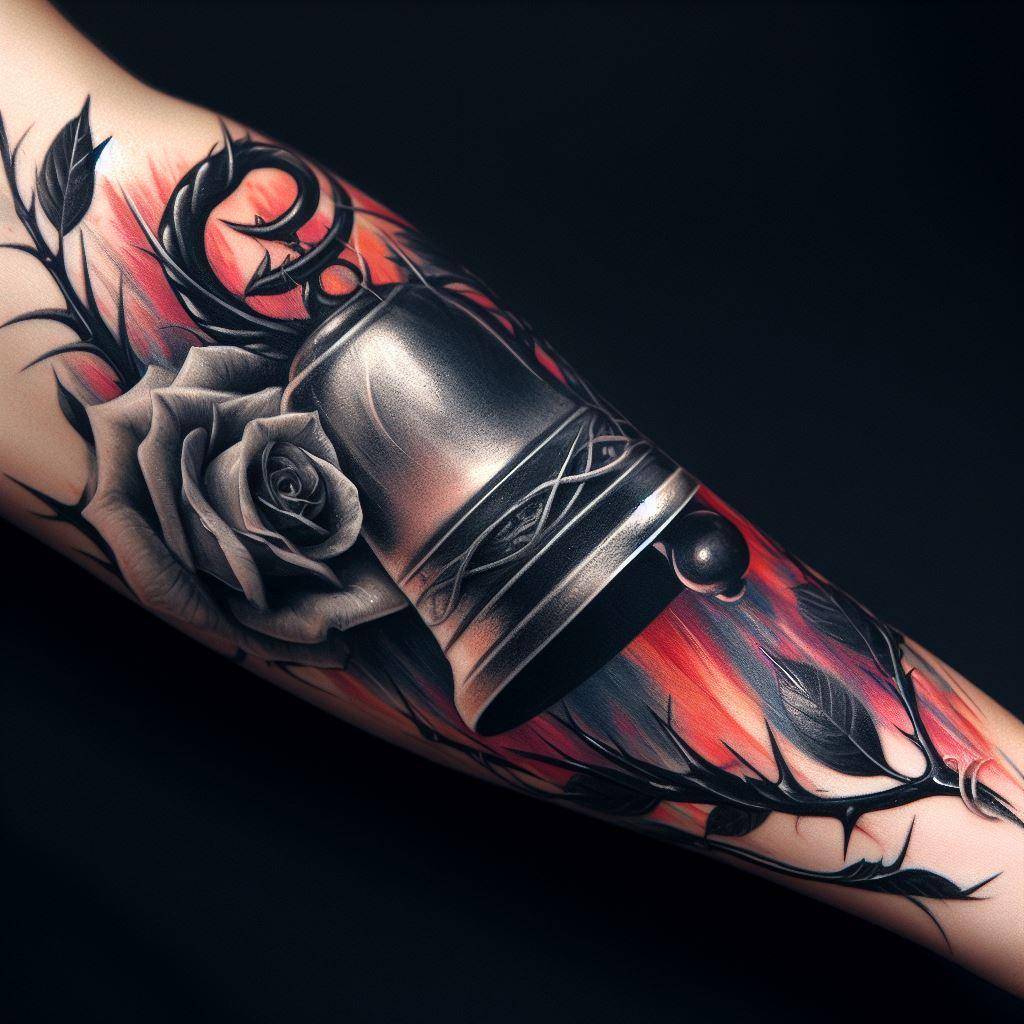 Bell Rose Tattoo