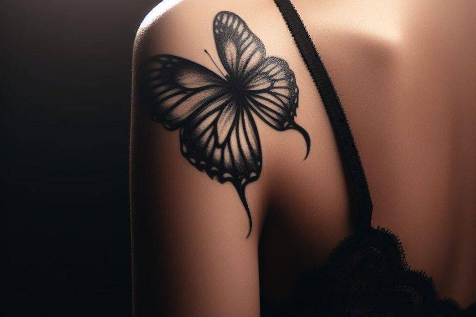 Black Butterfly Tattoo