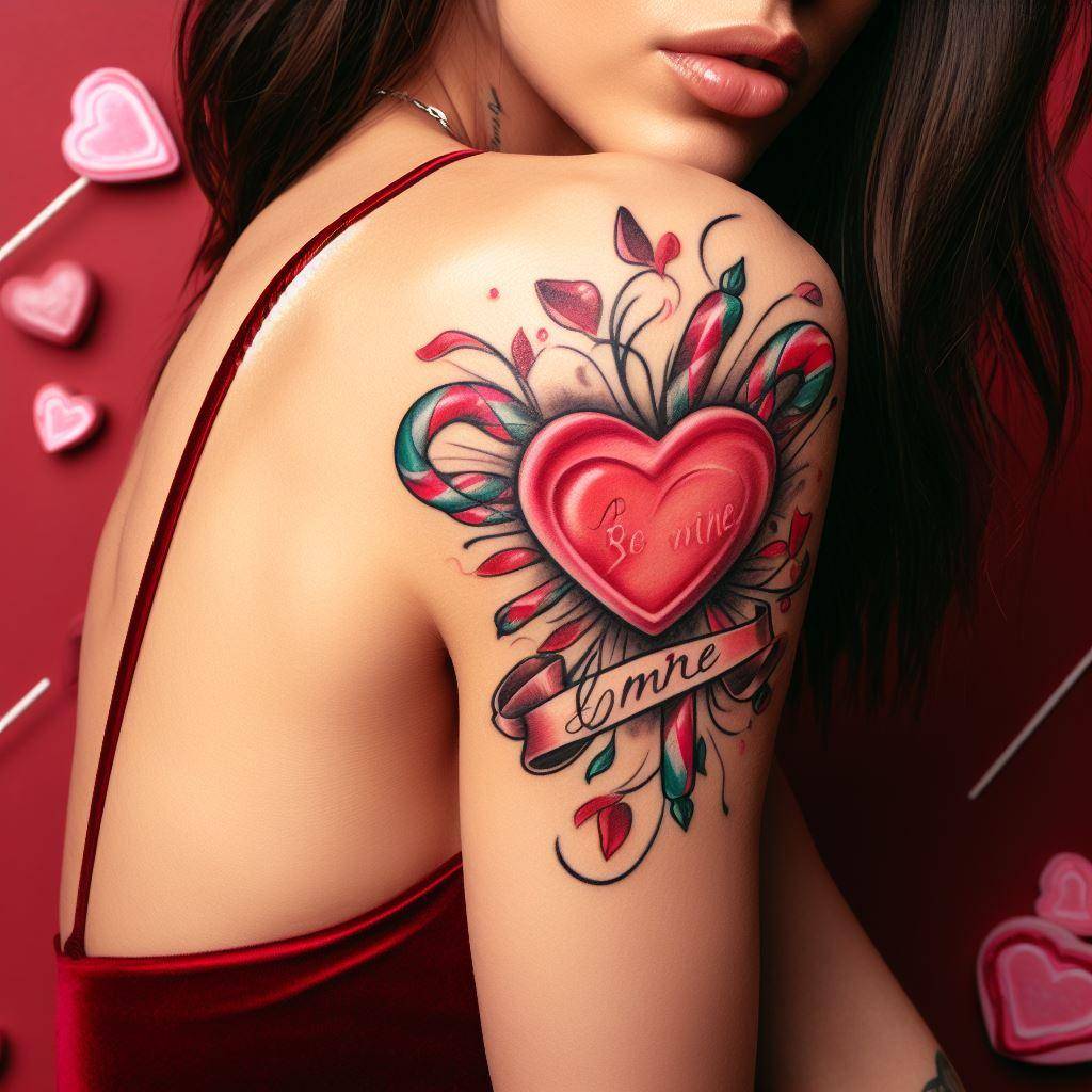 Candy Heart Tattoo