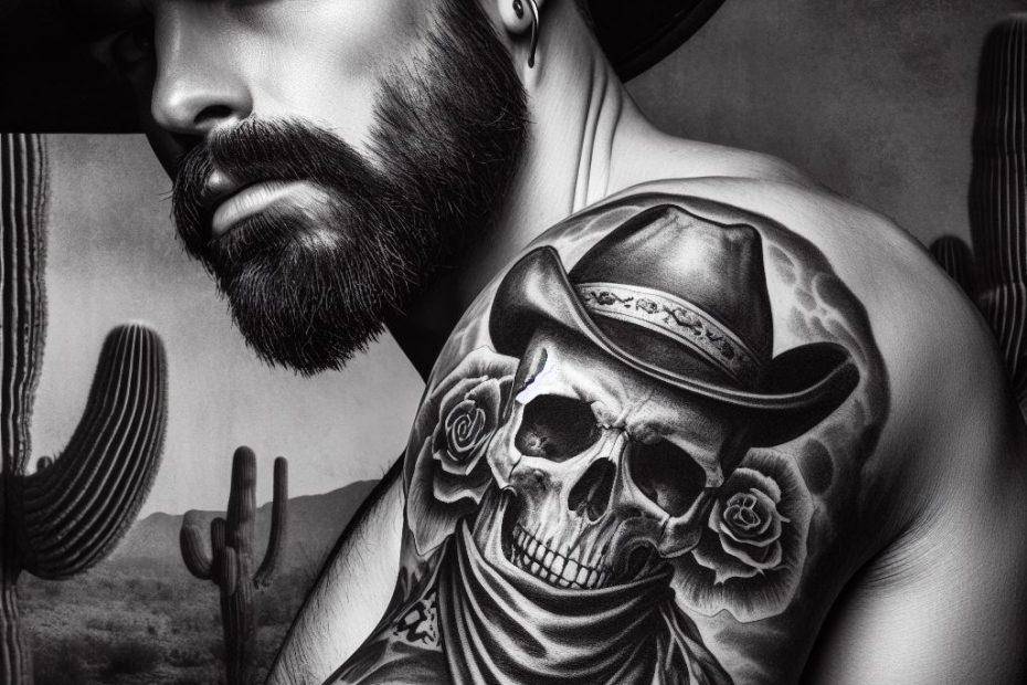 Cowboy Skull Tattoo