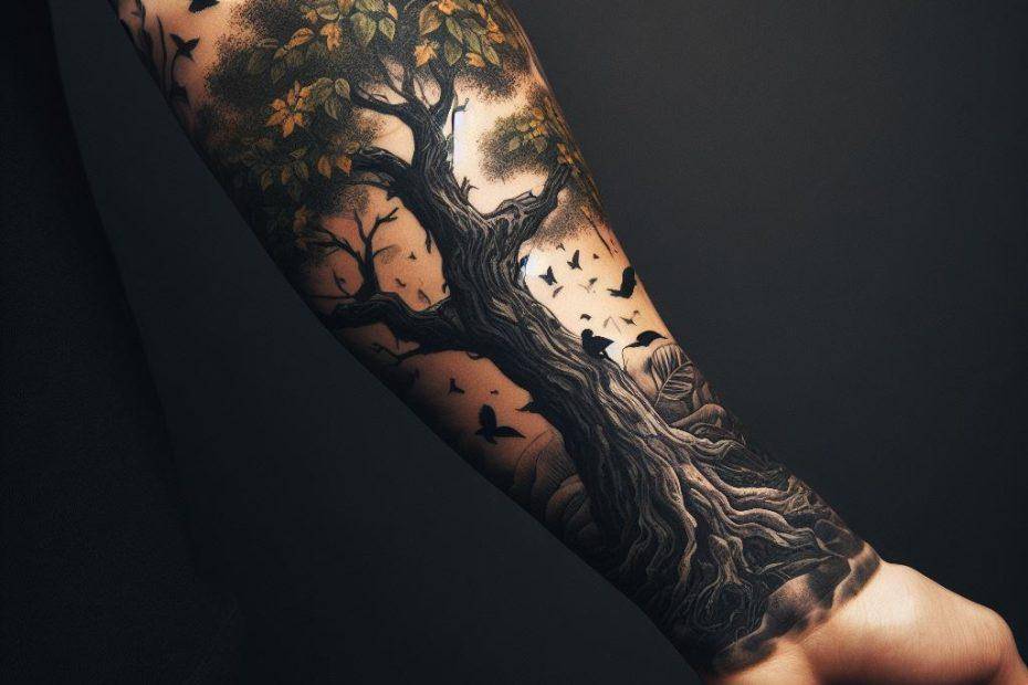 Forearm Tree Tattoo