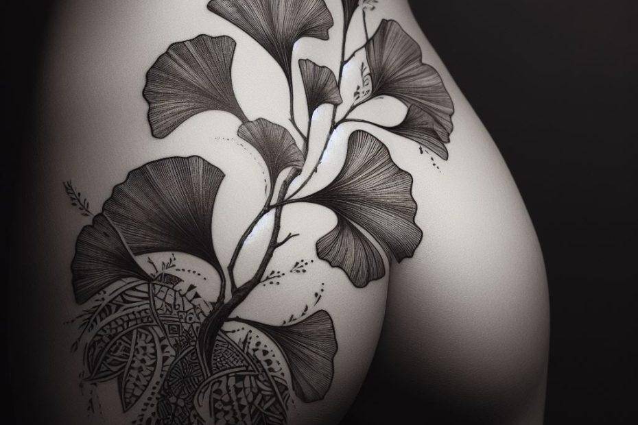 Ginkgo Leaf Tattoo