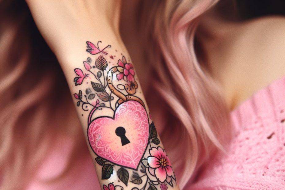 Girly Heart Tattoo