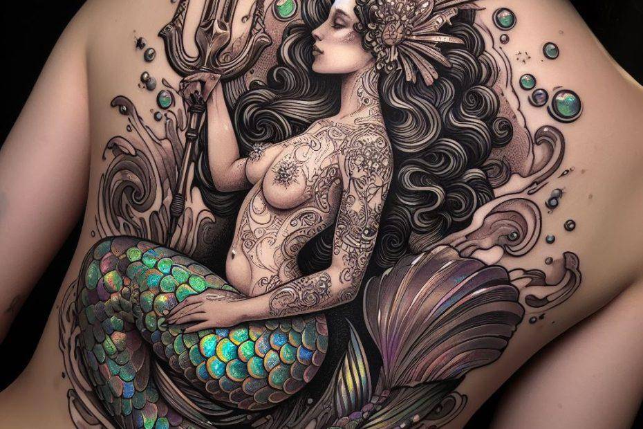 Goddess Mermaid Tattoo