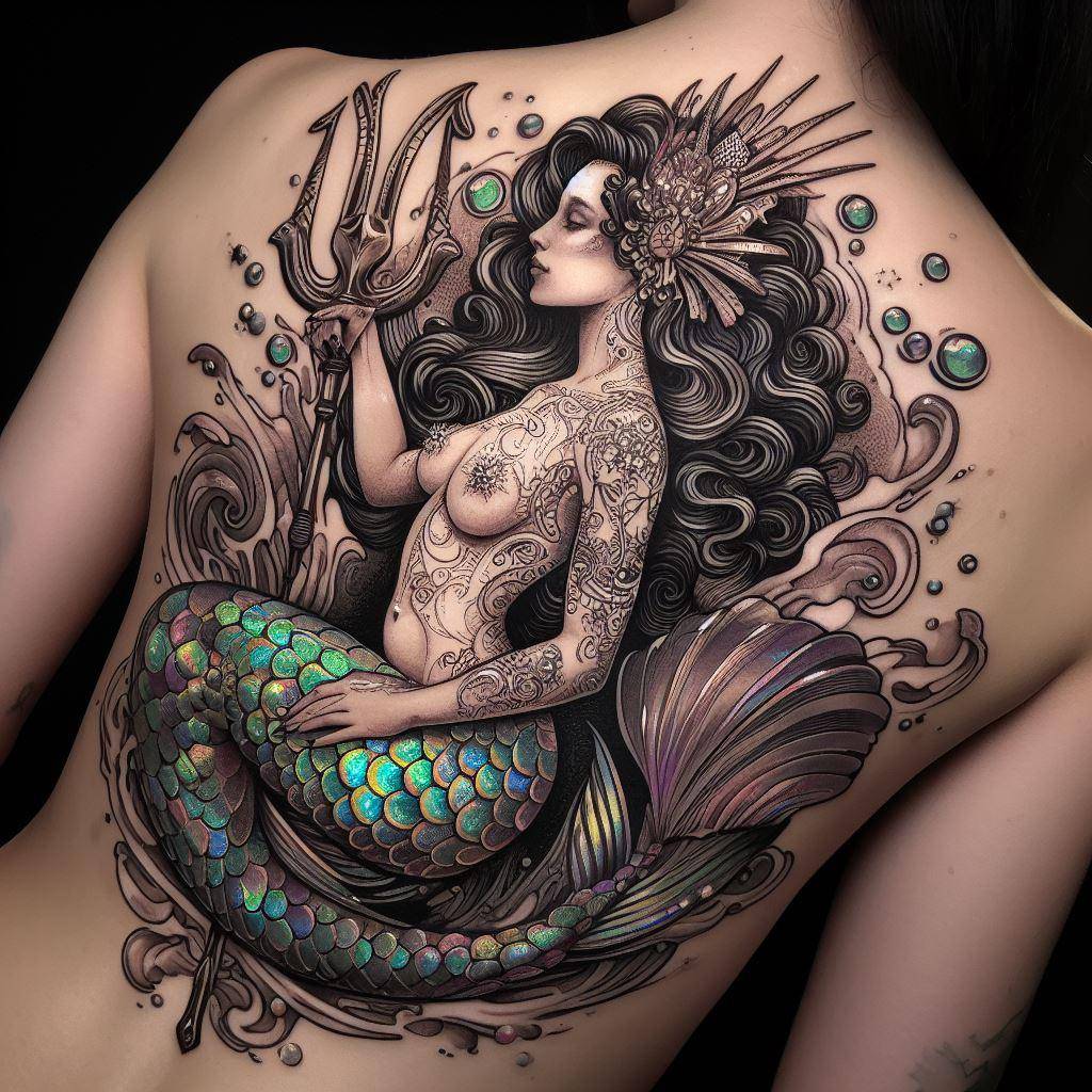 Goddess Mermaid Tattoo