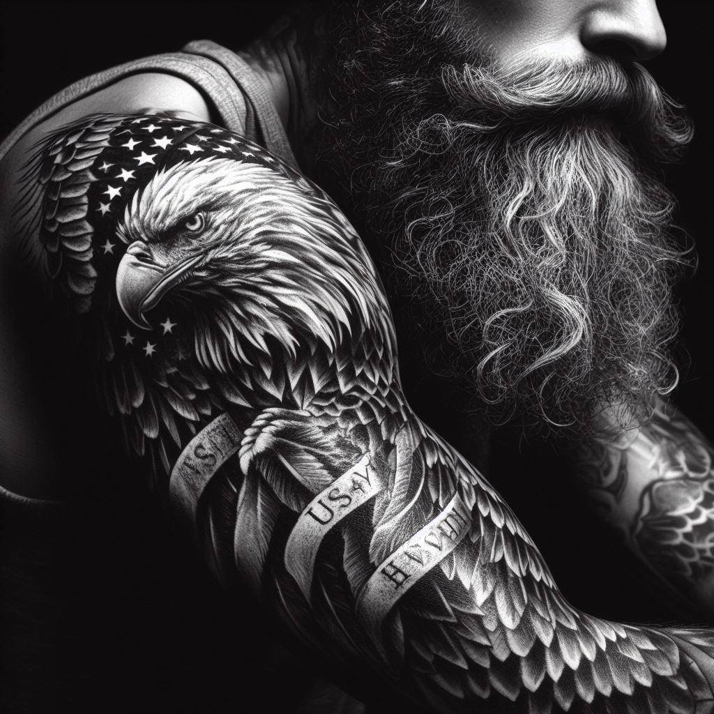 Golden eagle tattoo