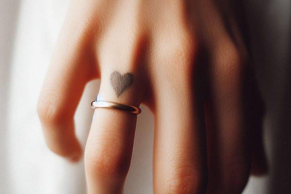 Heart Tattoo on Finger