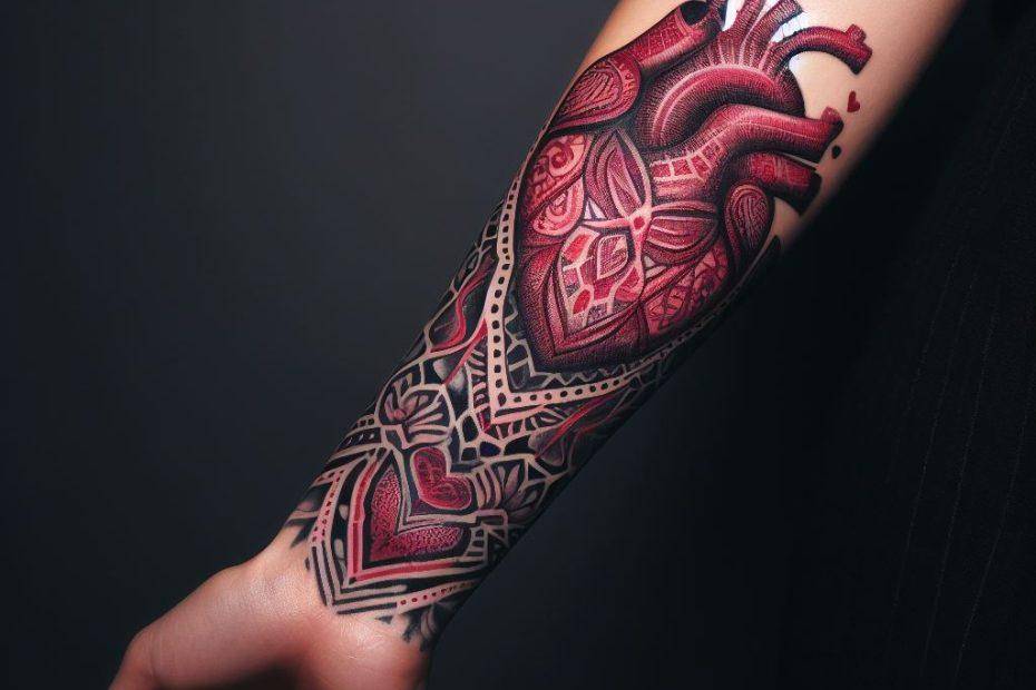 Human Heart Tattoo