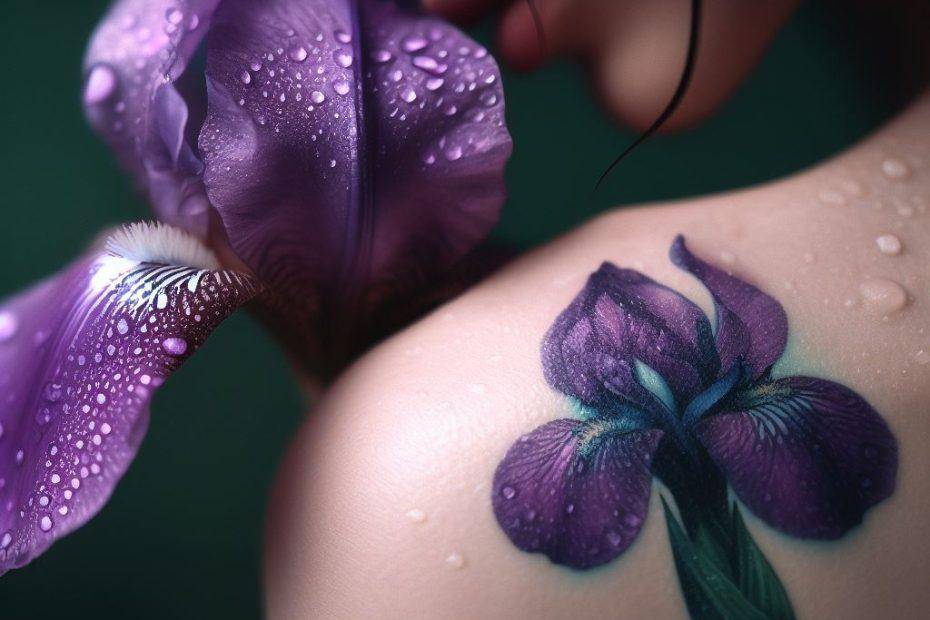 Iris flower Tattoo