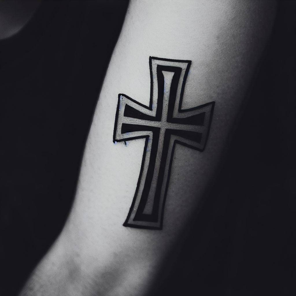 Iron cross tattoo