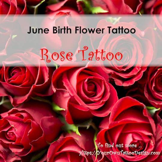 June Birth Flower Tattoo: Embracing the Rose and Honeysuckle Blossoms ...