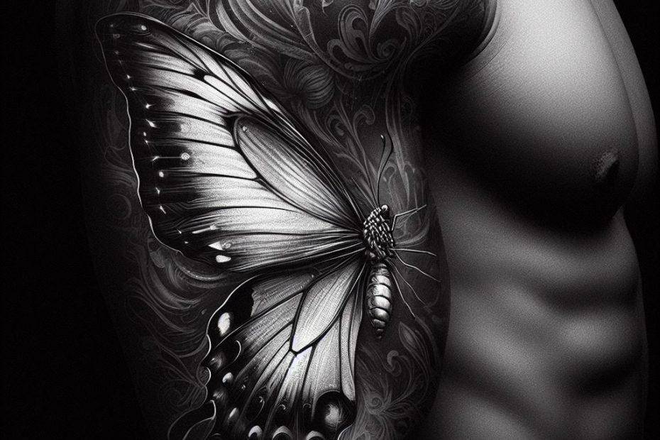 Mens Butterfly Tattoo, Men Butterfly Tattoo, Butterfly Tattoo men, Butterfly Tattoo for Men
