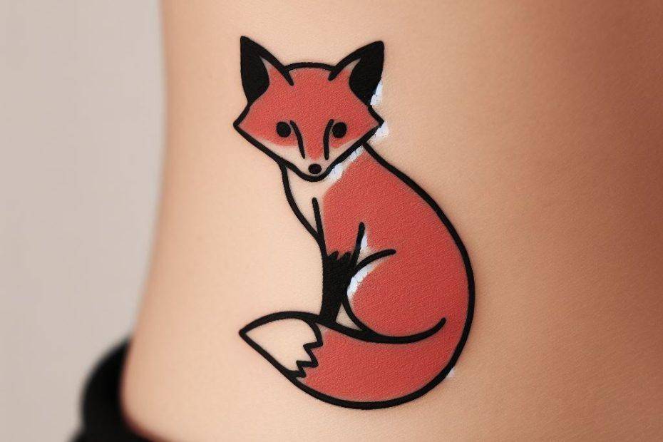 Simple Fox Tattoo