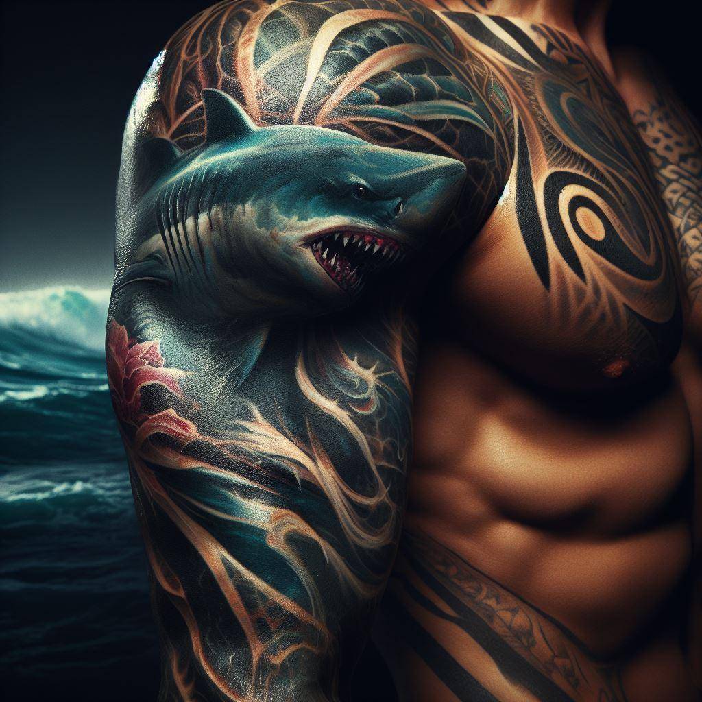 Tribal Shark Tattoo Unleashing Ancient Power In Ink Your Own Tattoo   Tribal Shark Tattoo 