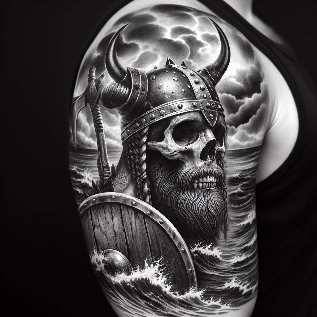 Viking Skull Tattoo