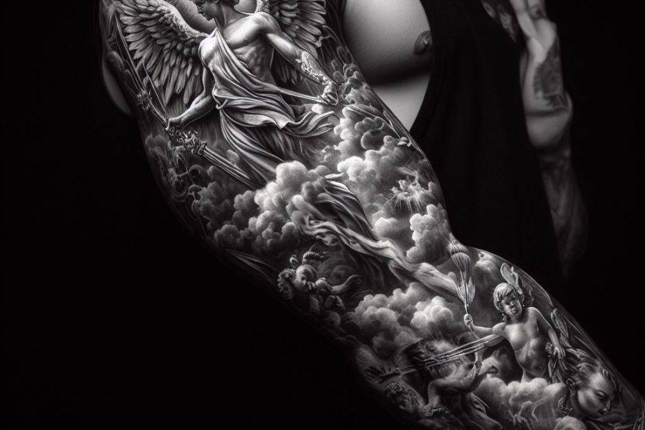 Angel Tattoo Sleeve