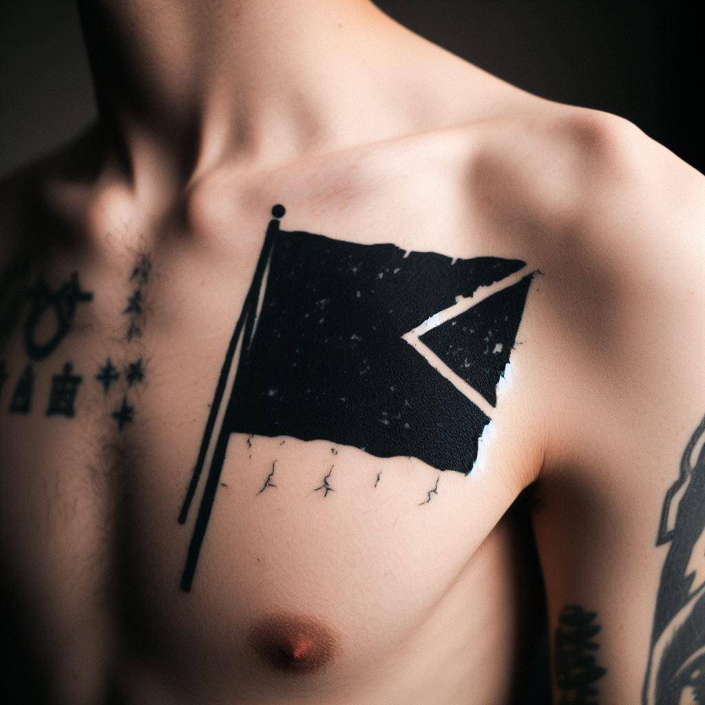 Black Flag Tattoo A Monochromatic Canvas of Bold Identity Your Own