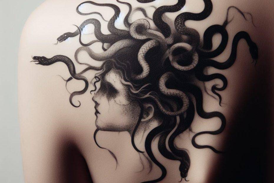 Black Medusa Tattoo