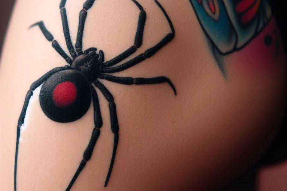 Black Widow Spider Tattoo