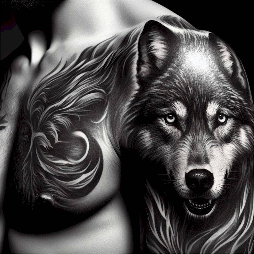 Black Wolf Tattoo