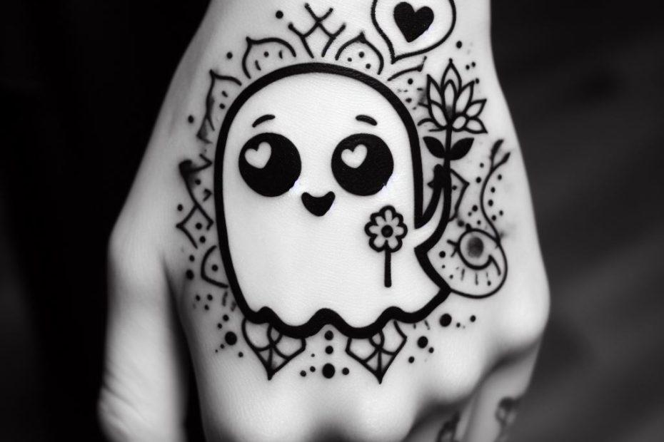 Cute Ghost Tattoo