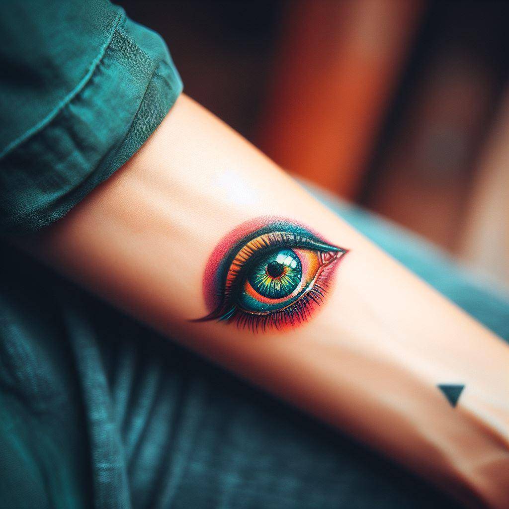 Eye Tattoo on Arm