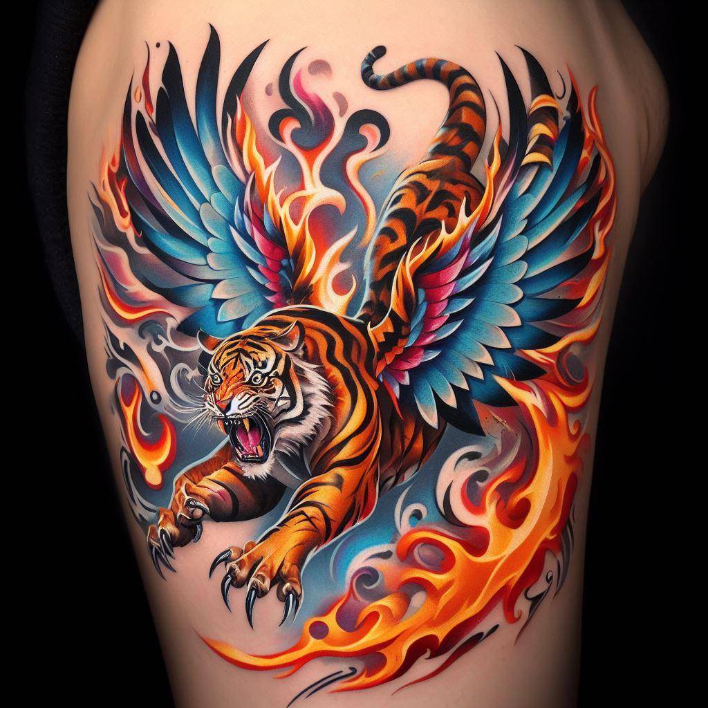 Flying Tiger Tattoo