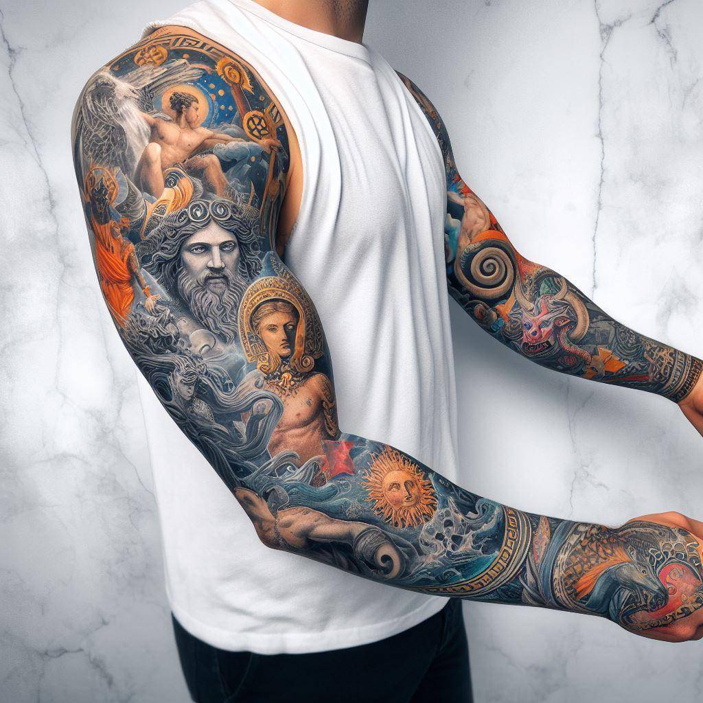 Greek Mythology Tattoo Sleeve