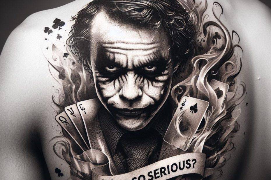 Heath Ledger Joker Tattoo