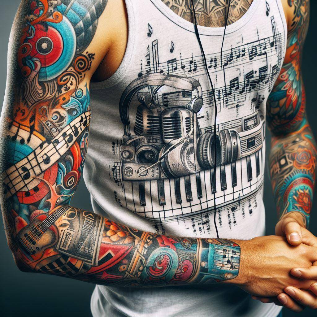 Music Tattoo Sleeve
