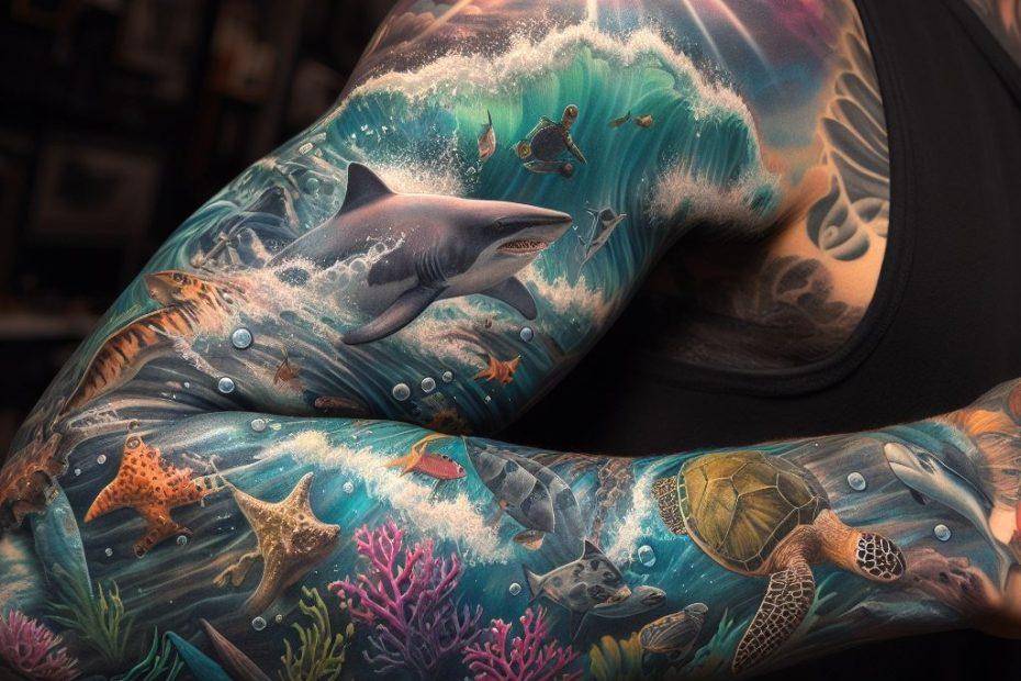 Ocean Tattoo Sleeve