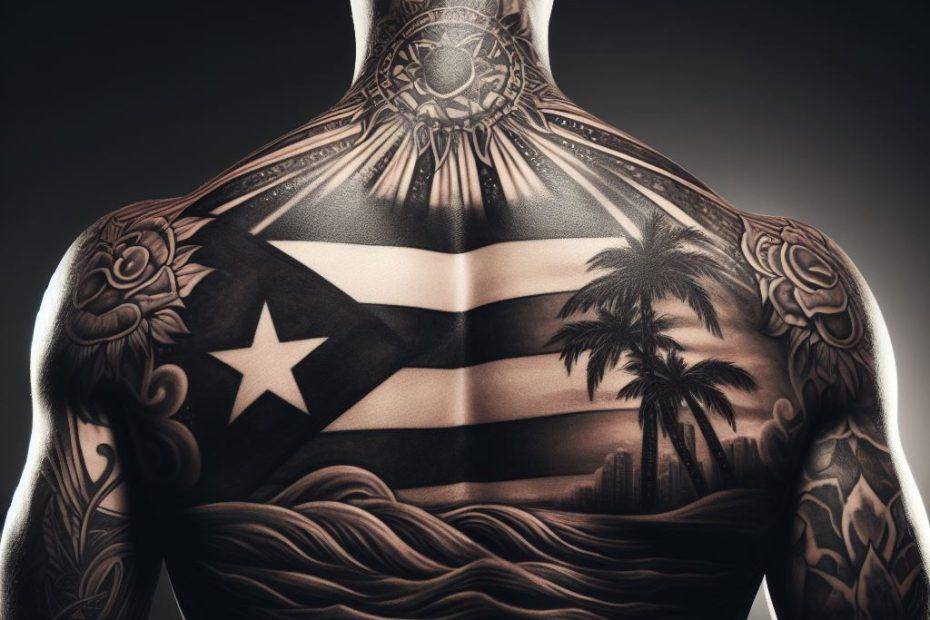 Puerto Rican Flag Tattoo