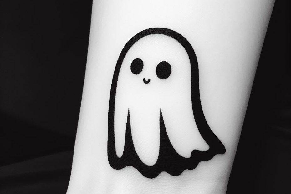 Simple Ghost Tattoo