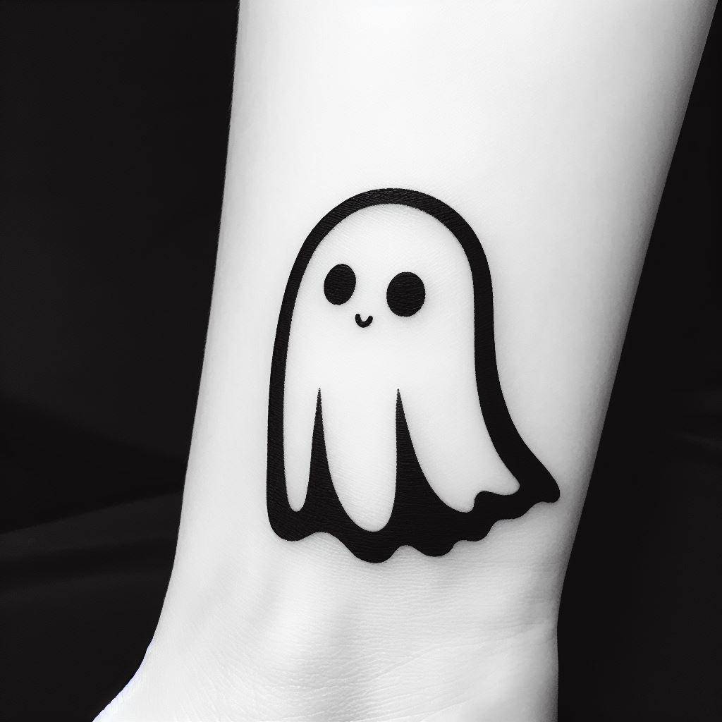 Simple Ghost Tattoo