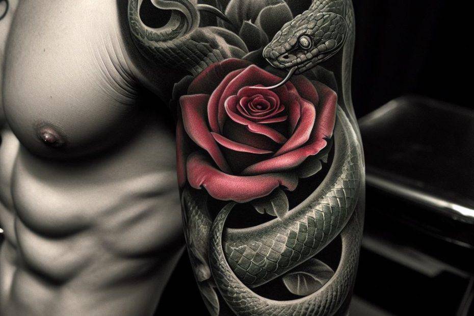Snake Tattoo on arm