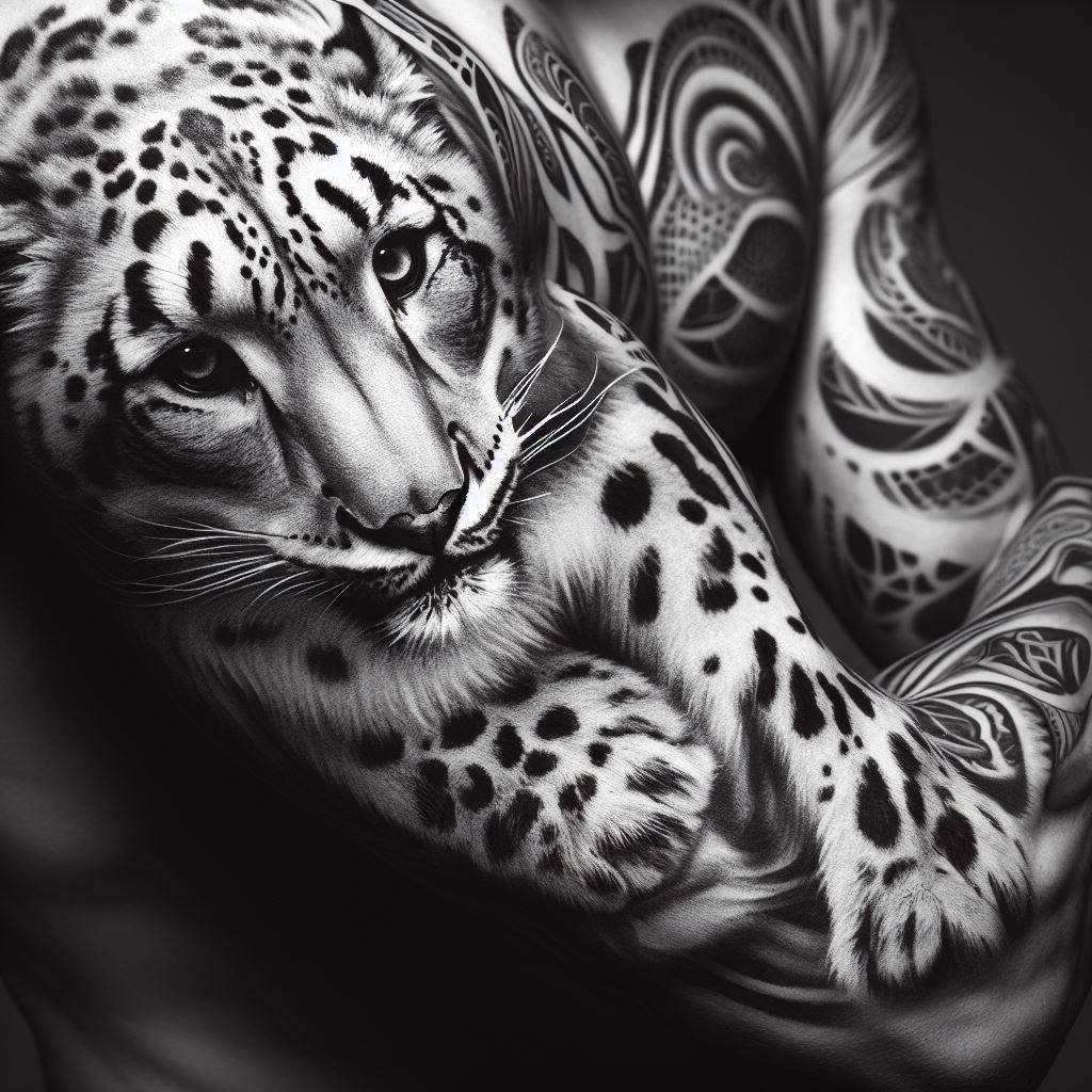 Snow Leopard Tattoo