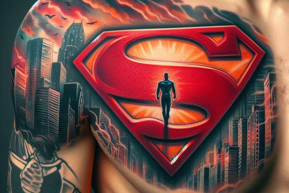 Superman Logo Tattoo