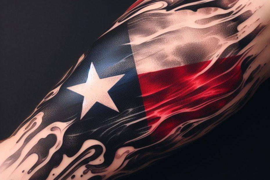 Texas Flag Tattoo