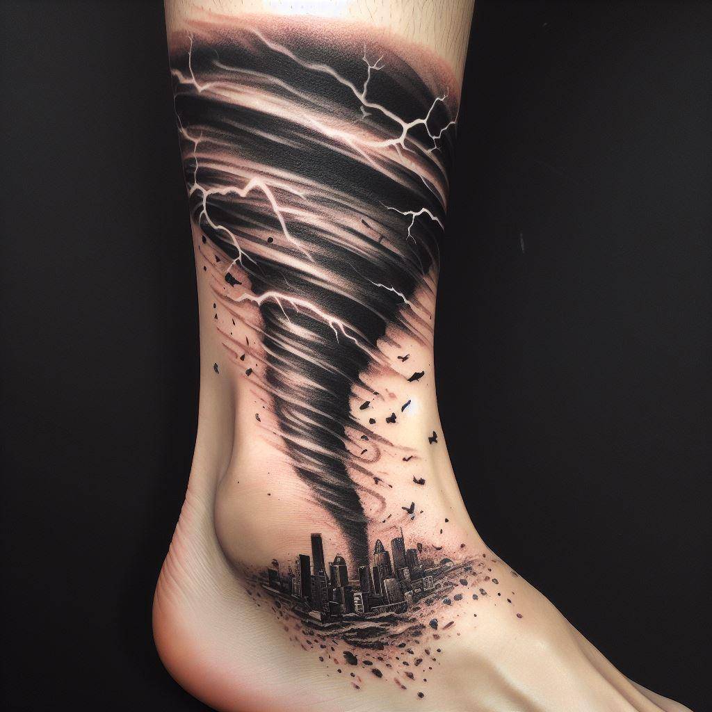 Tornado Tattoo: Whirlwind of Symbolism and Style - Your Own Tattoo 