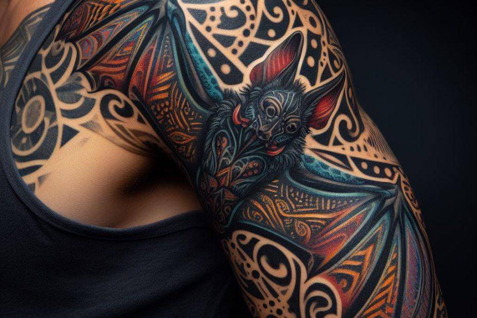Traditional Bat Tattoo