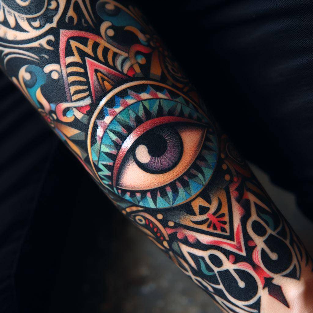 Traditional Eye Tattoo