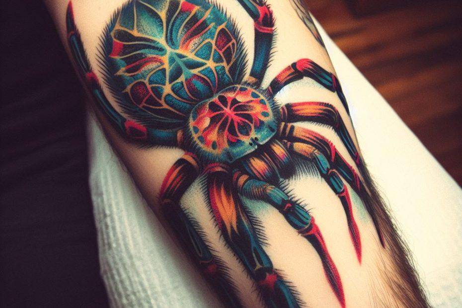 Traditional Spider Tattoo