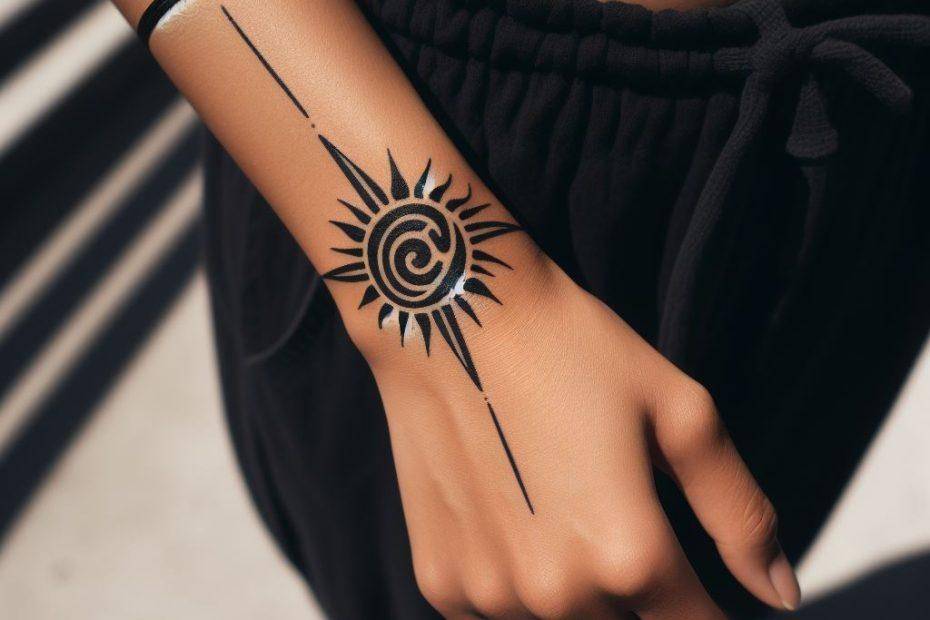 Tribal SUN Tattoo