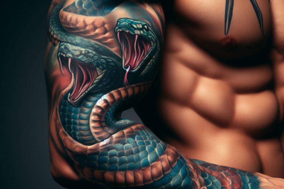 Two Headed Snake Tattoo